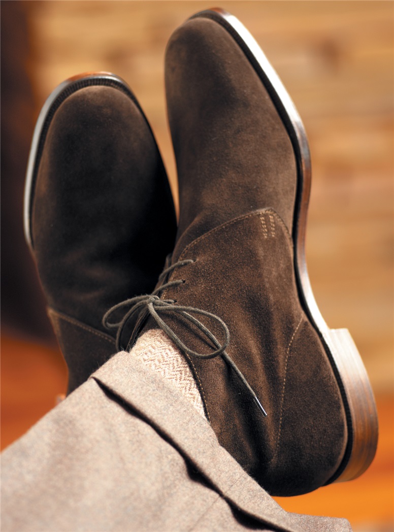 The Chukka in Dark Brown Suede The Ben Silver Collection