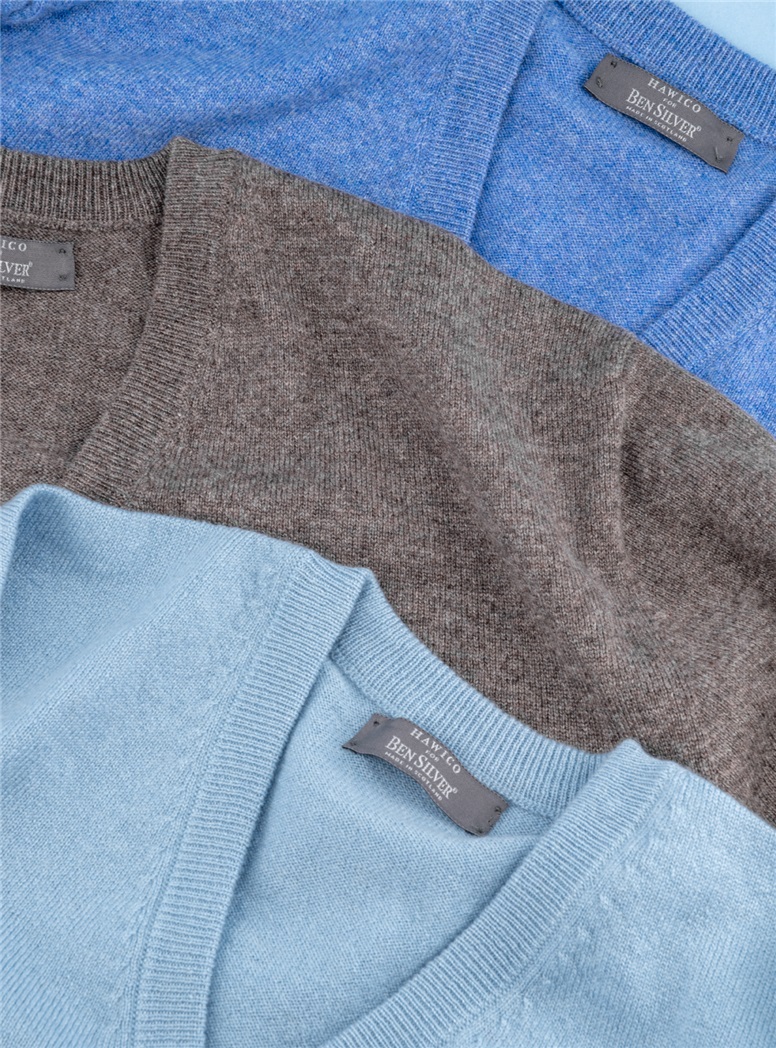 Cashmere V-neck Sweaters