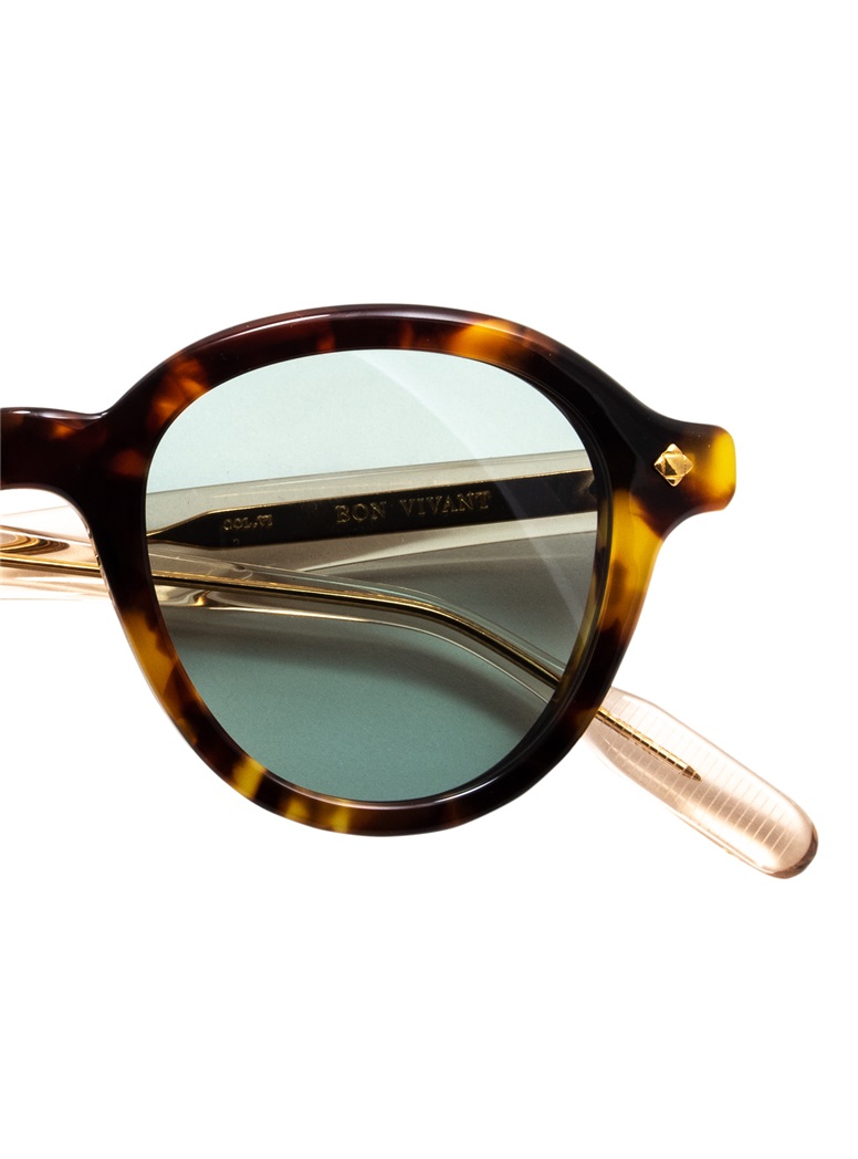 Bold Sunglasses in Tortoise with Crystal Temples