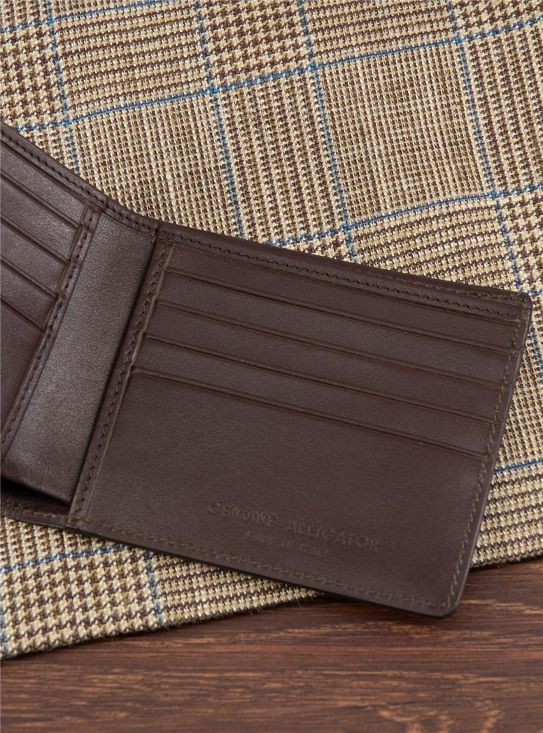 Alligator Billfold Brown