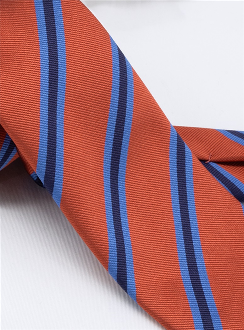Silk Striped Tie in Persian