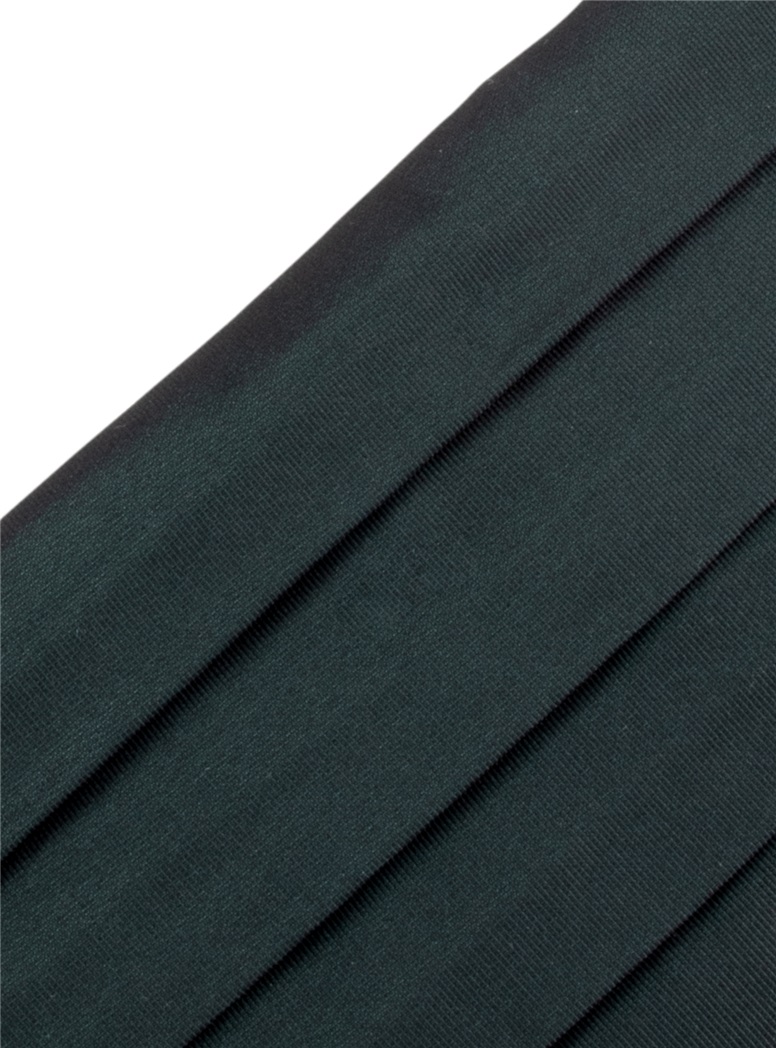 Faille Cummerbund in Forest Green