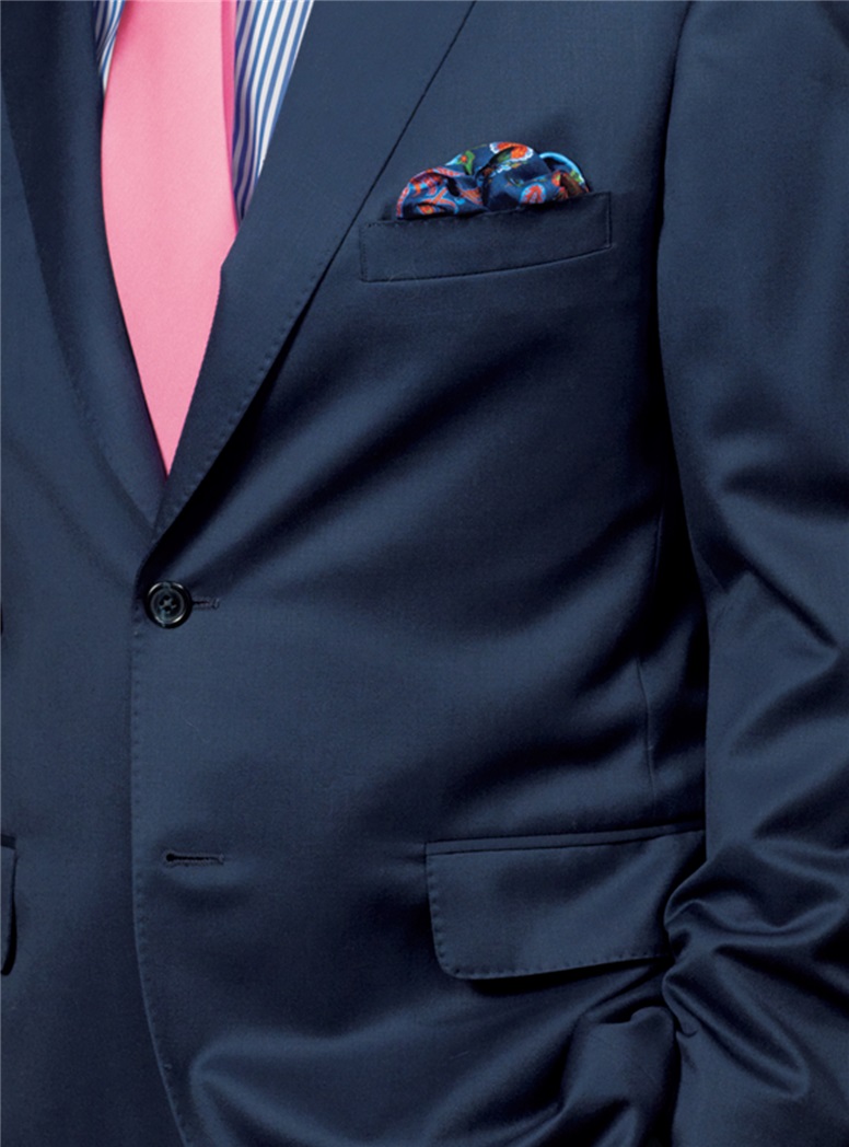 New Navy Super 120s Gabardine Suit - The Ben Silver Collection