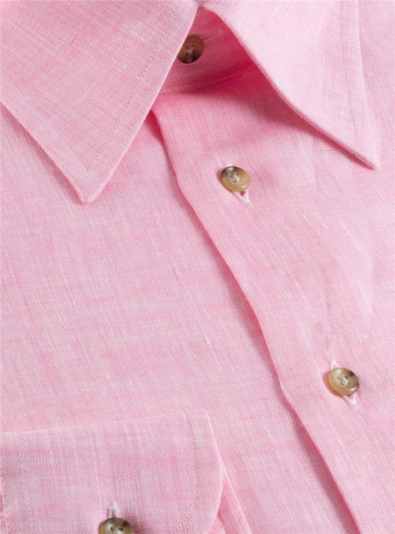 Pink Charleston Linen Shirt