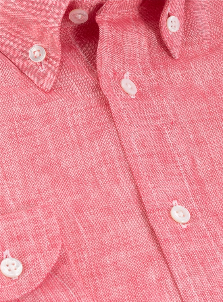 Boy's Red Charleston Linen Shirt