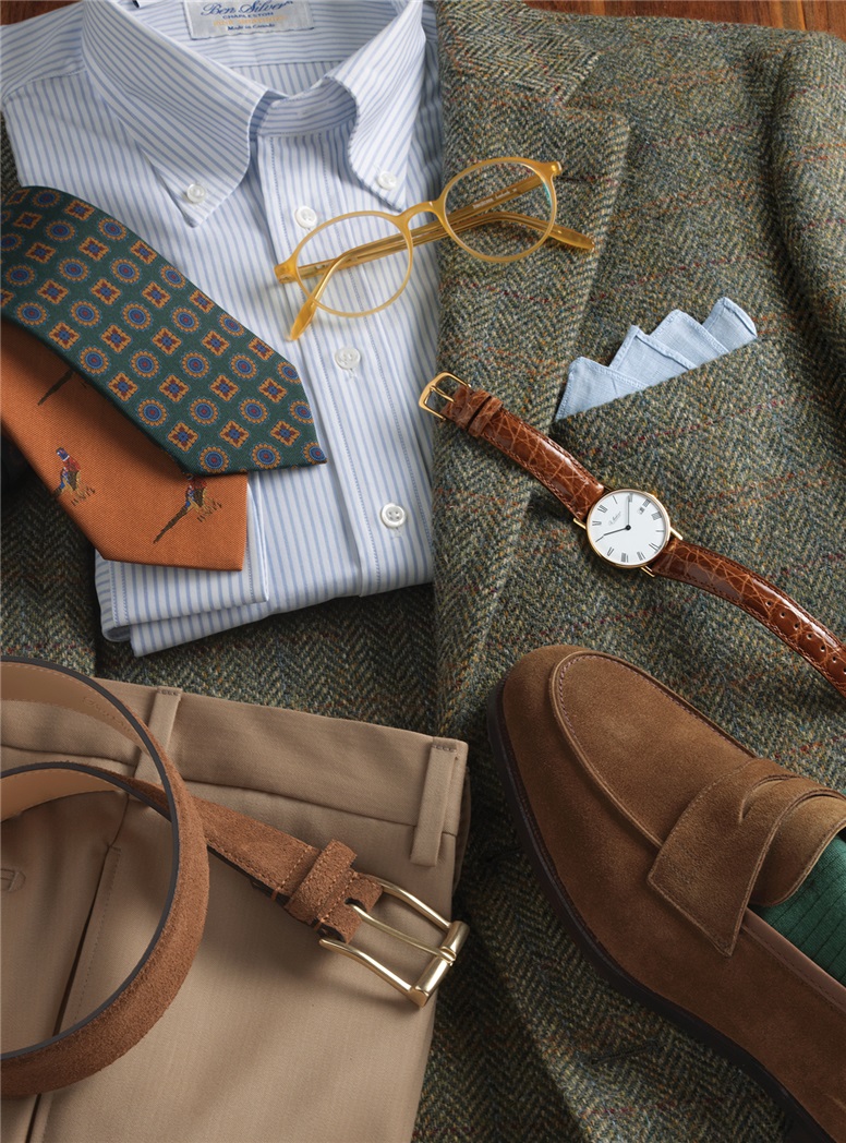 Green British Tweed Sport Coat