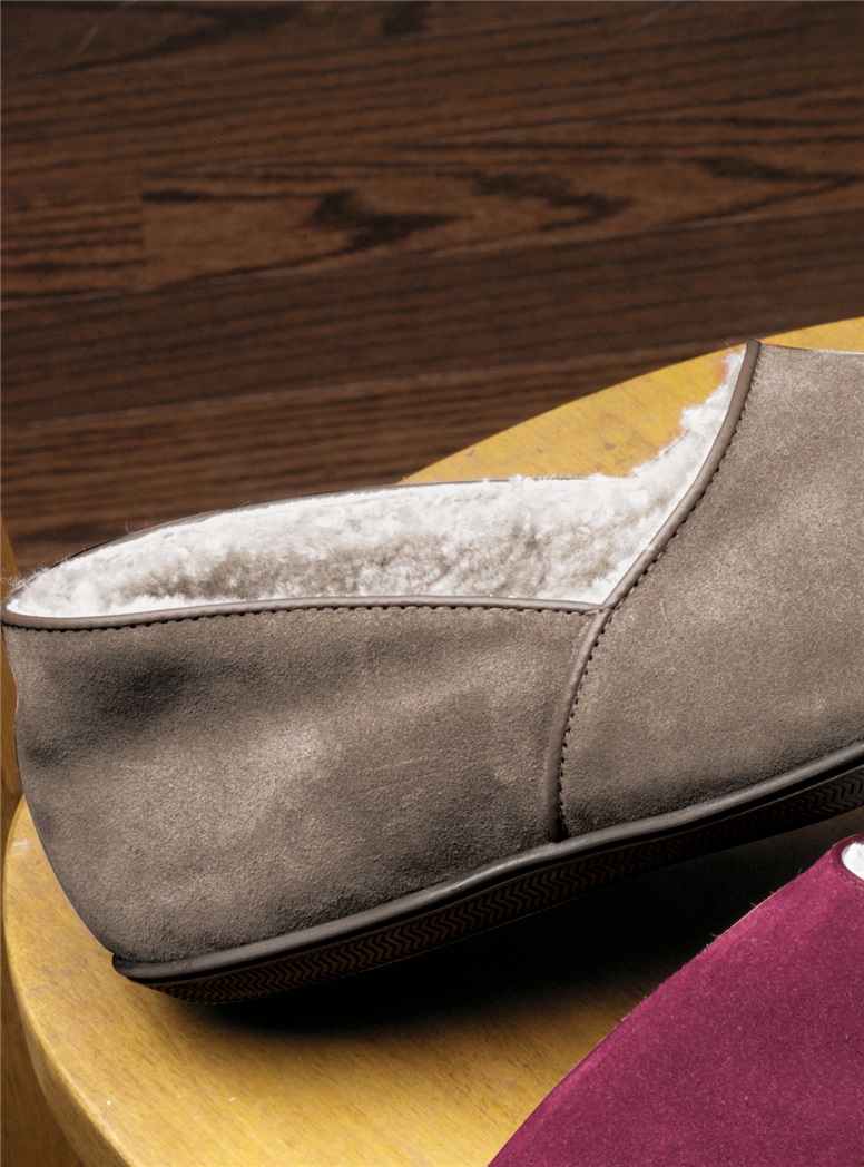 The Trevor Suede Slippers with Non-Slip Soles