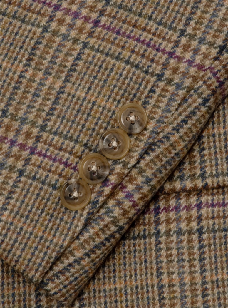 Sienna, Orange and Fuschia Glen Plaid Sport Coat