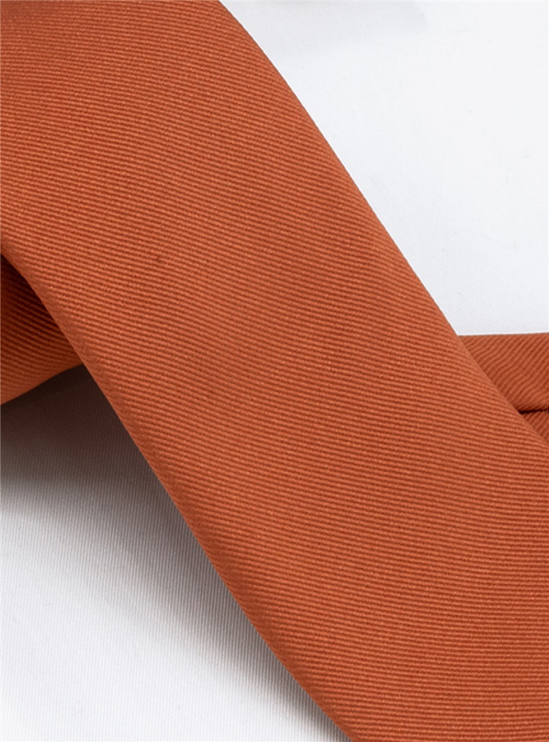 Silk Signature Solid Tie in Copper