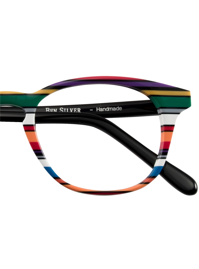 Multi-Colored Handmade Frame in Red, Black and Purple