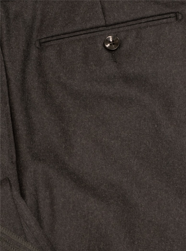 Italian Flannel Trousers in Forward Pleat