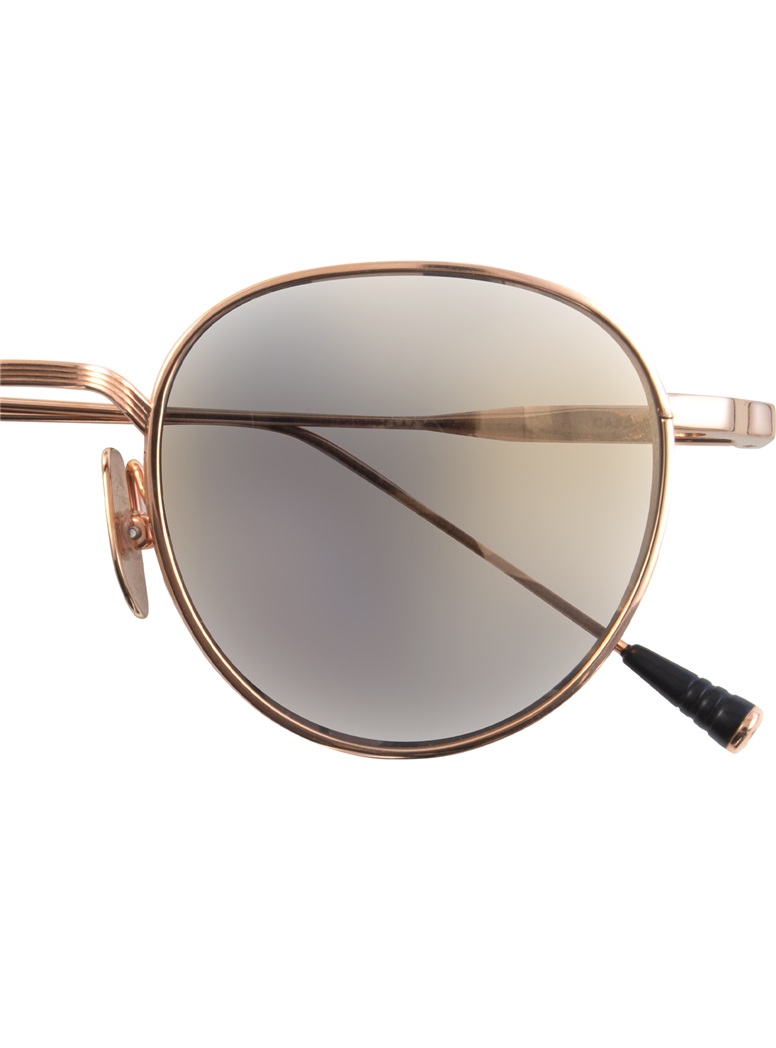 Classic Round Sunglasses in Rose Gold