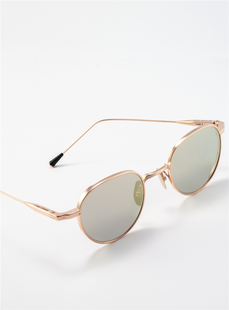 Classic Round Sunglasses in Rose Gold