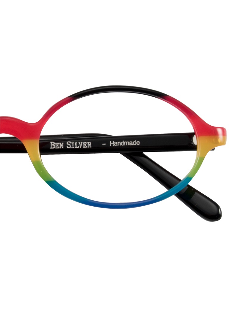 Multi-Colored Handmade Frame in Black, Pink and Yellow