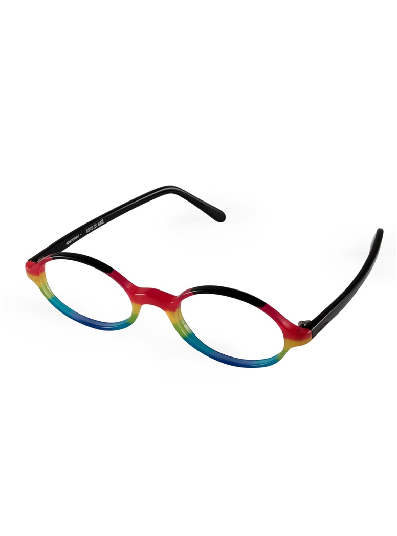 Multi-Colored Handmade Frame in Black, Pink and Yellow