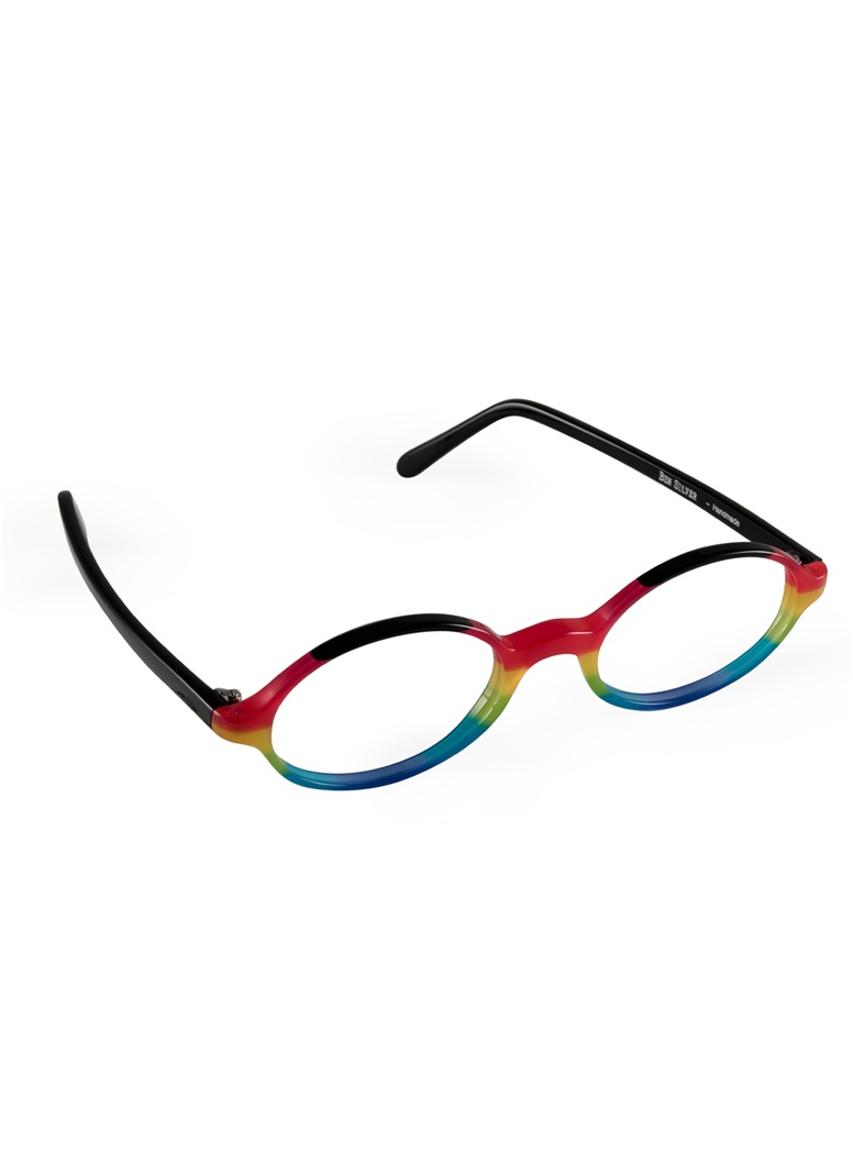 Multi-Colored Handmade Frame in Black, Pink and Yellow