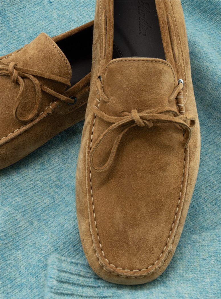 Suede Driving Loafers