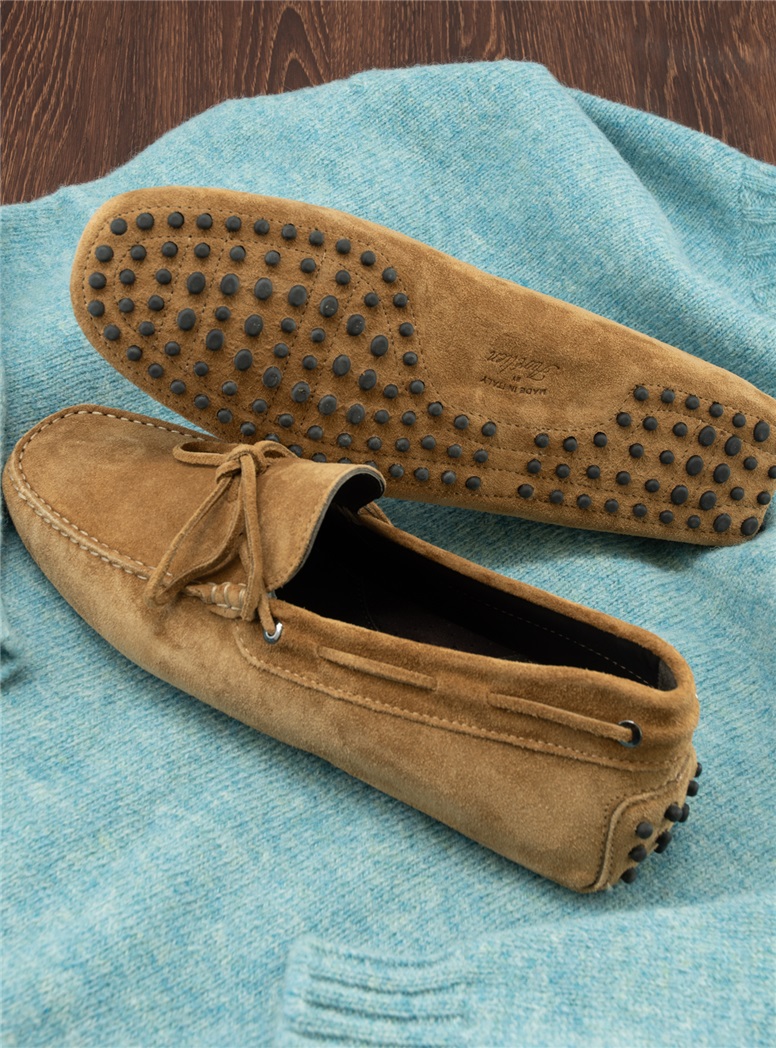 Suede Driving Loafers