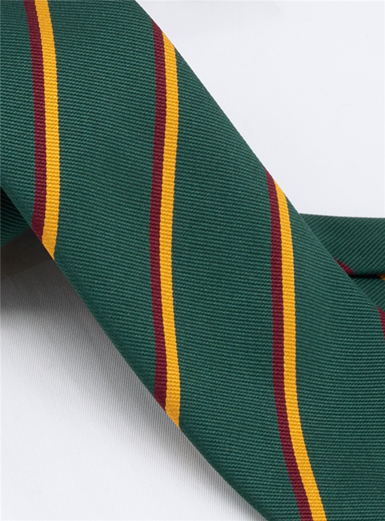 Silk Double Striped Tie in Bottle