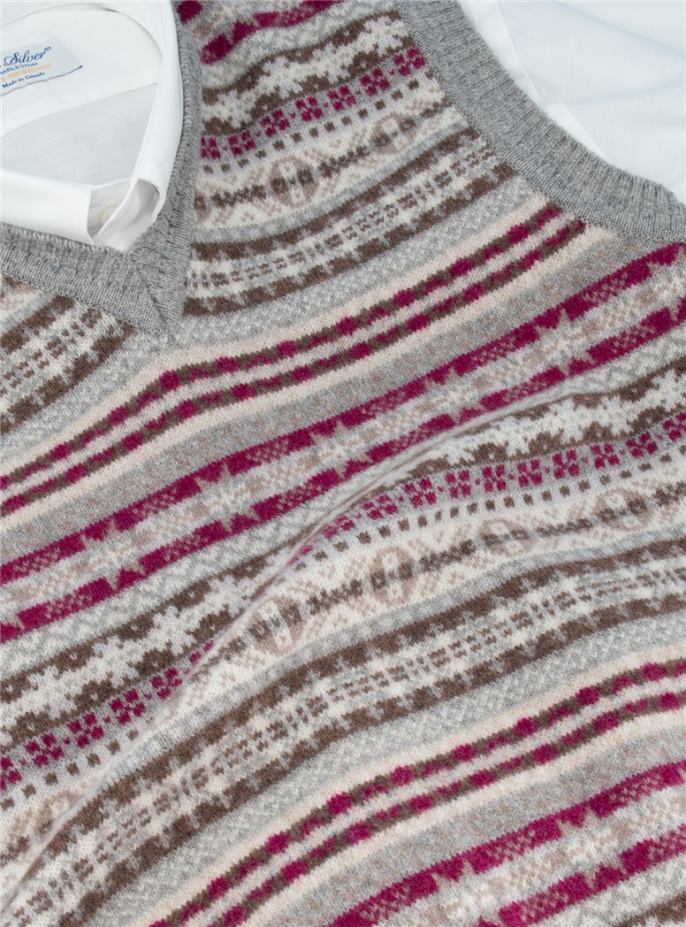 Lambswool Fair Isle Sweater Vest