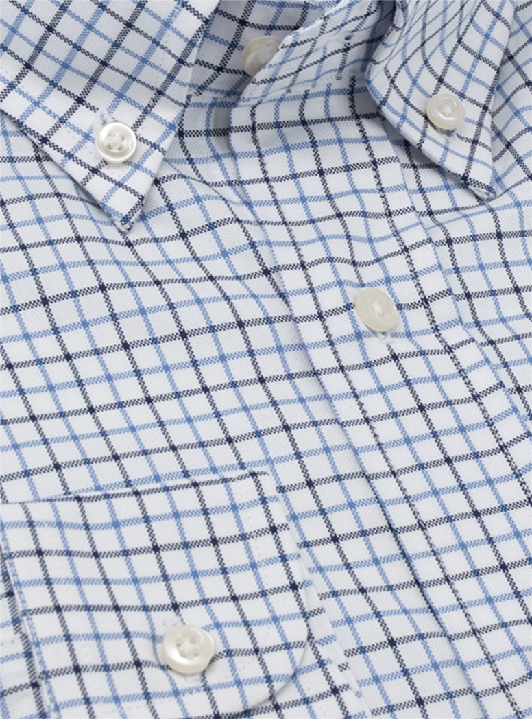 Black and Sky Tattersall Button Down
