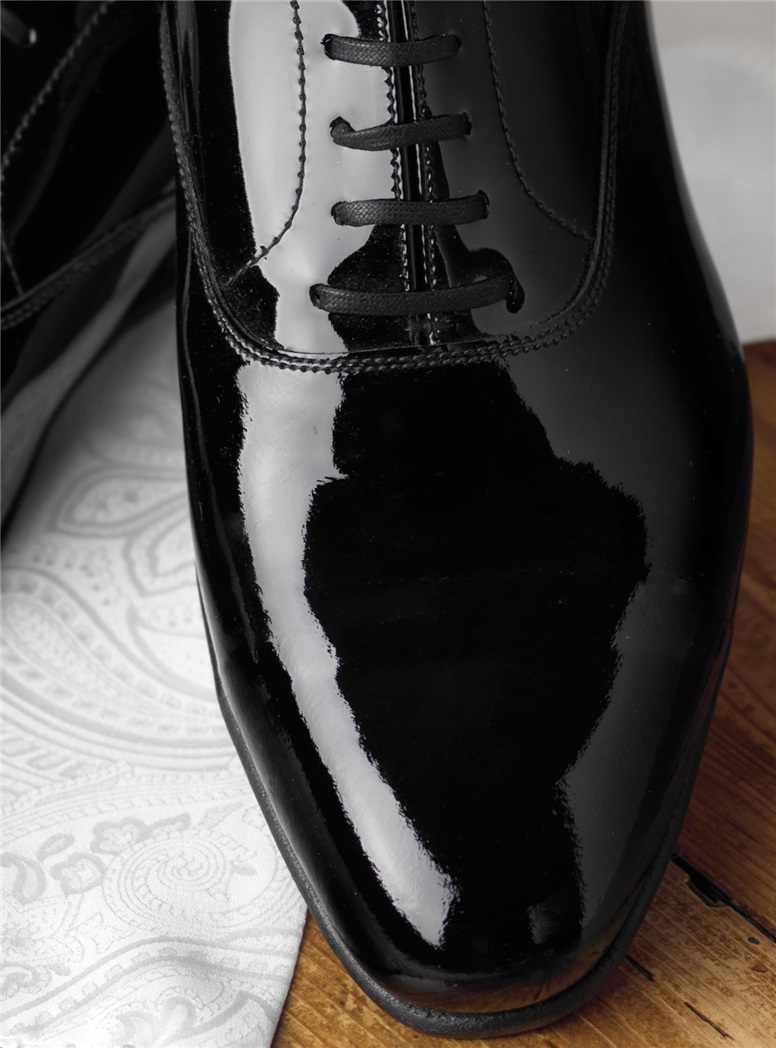The Overton Black Patent Oxford
