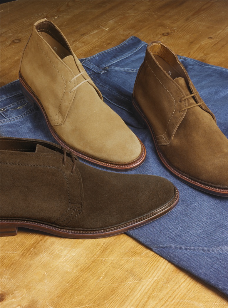 The Alden Chukka Boots In Dark Brown Suede The Ben Silver Collection