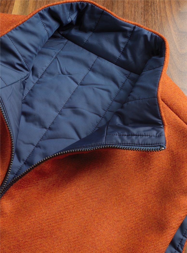 Lightweight Reversible Vest in Orange and Blue