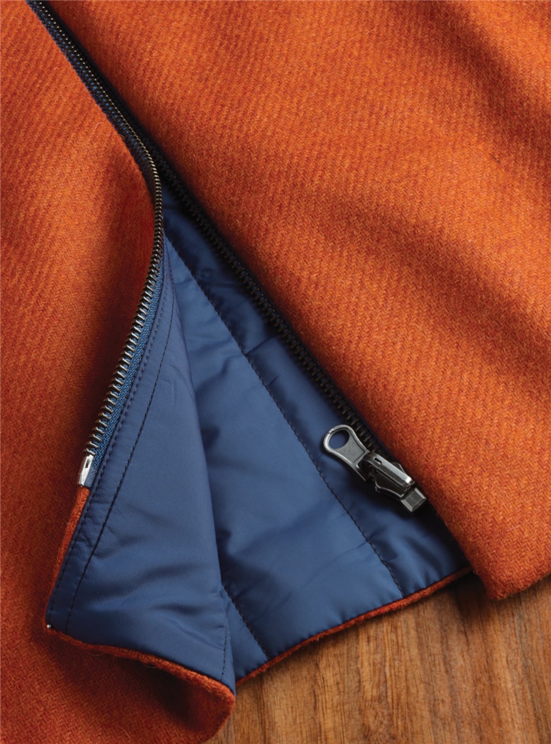 Lightweight Reversible Vest in Orange and Blue