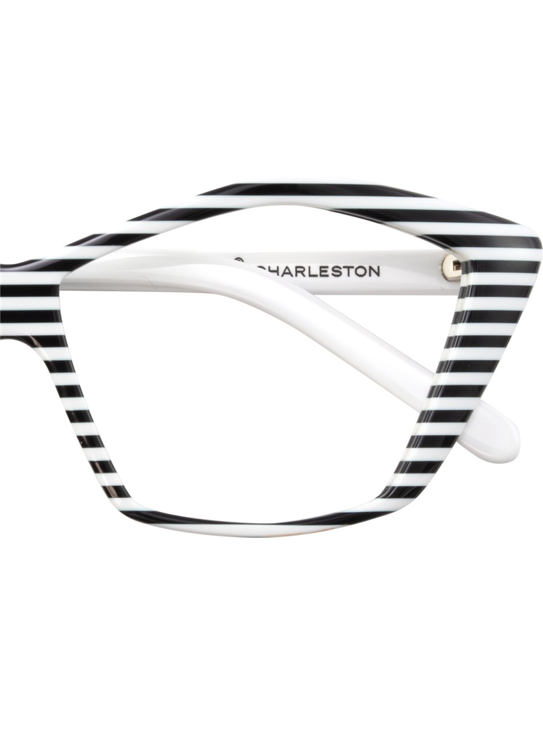 Multi-Stripe Wissing Frame in Black and White