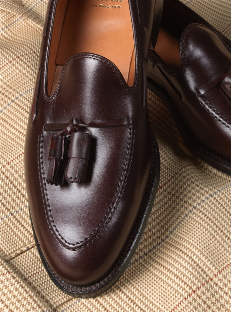 The Alden Tassel Moccasin in Burgundy - The Ben Silver Collection