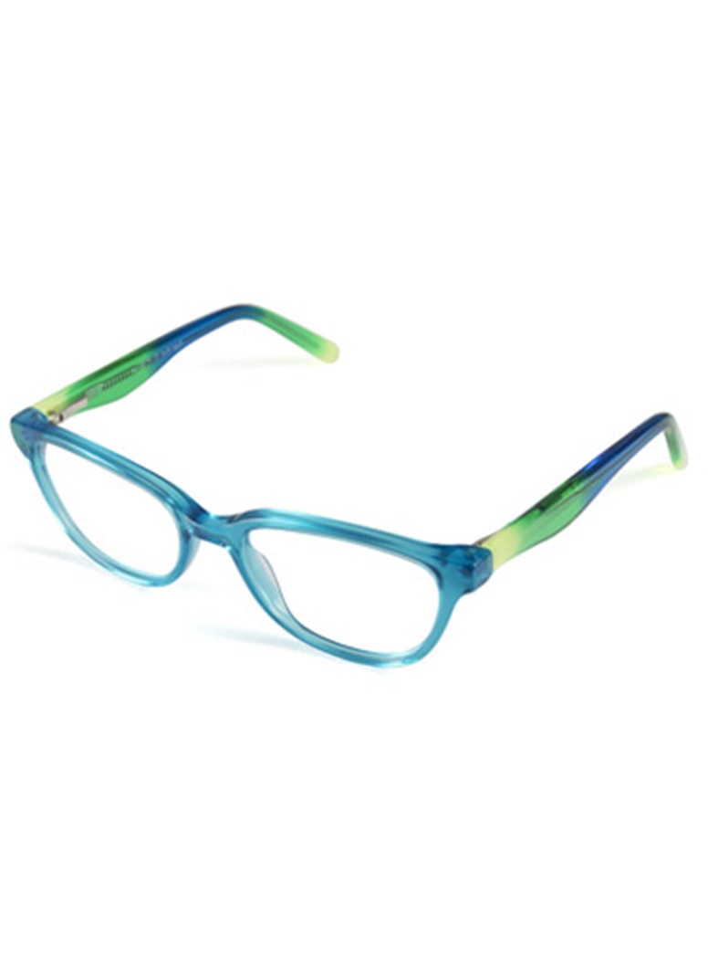 Rounded Rectangular Children's Frame in Teal and Lime