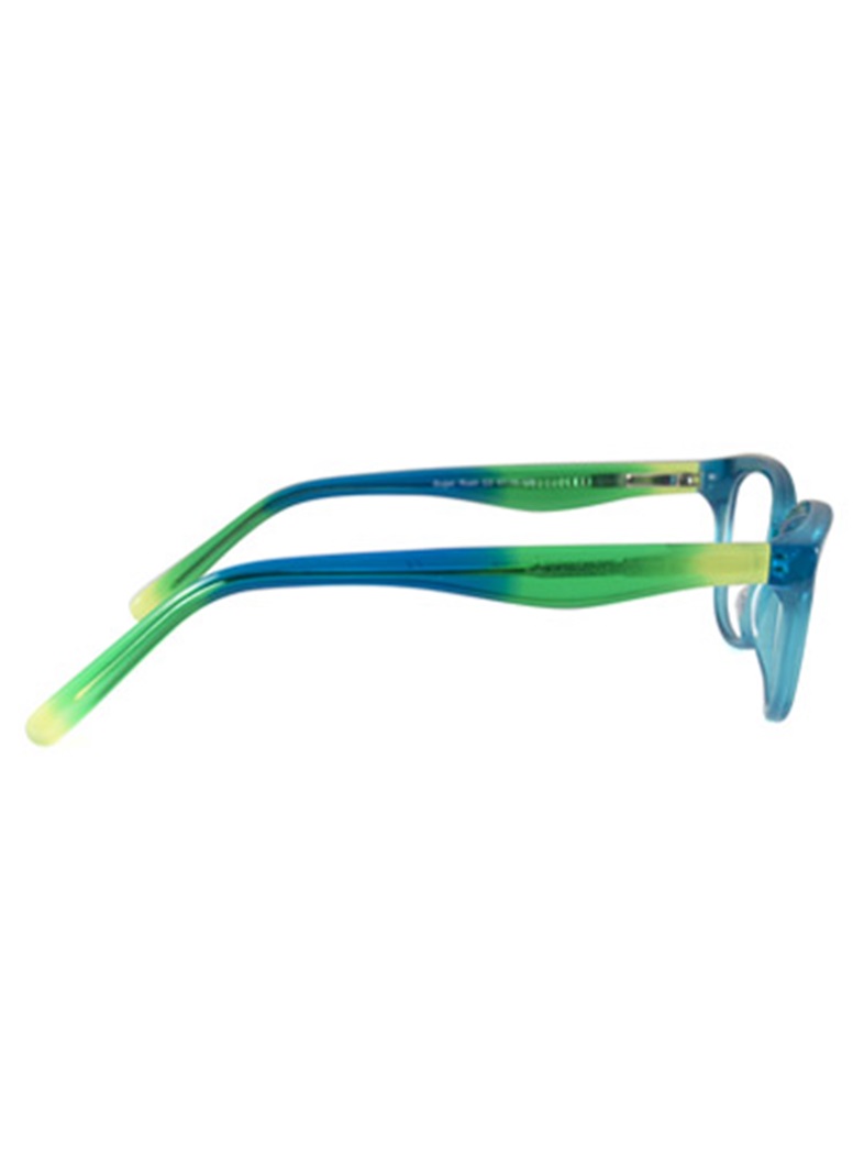 Rounded Rectangular Children's Frame in Teal and Lime