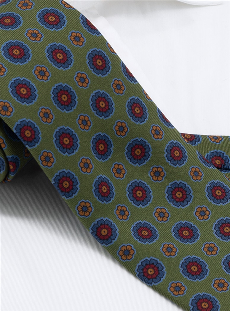 Silk Neat Tie in Clover