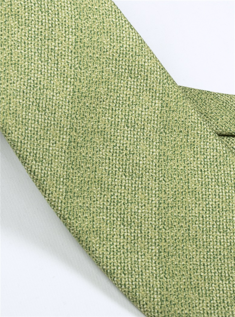 Silk Woven Tie in Sage