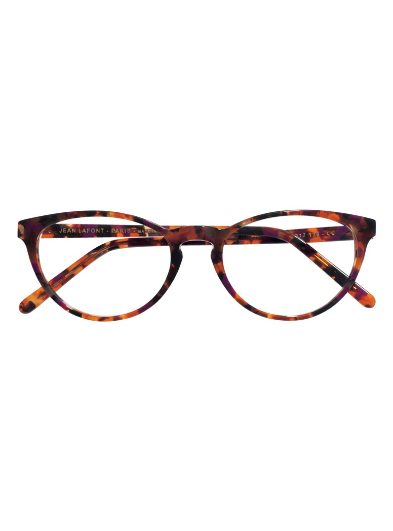 Oval Butterfly Frame in Purple Tortoise