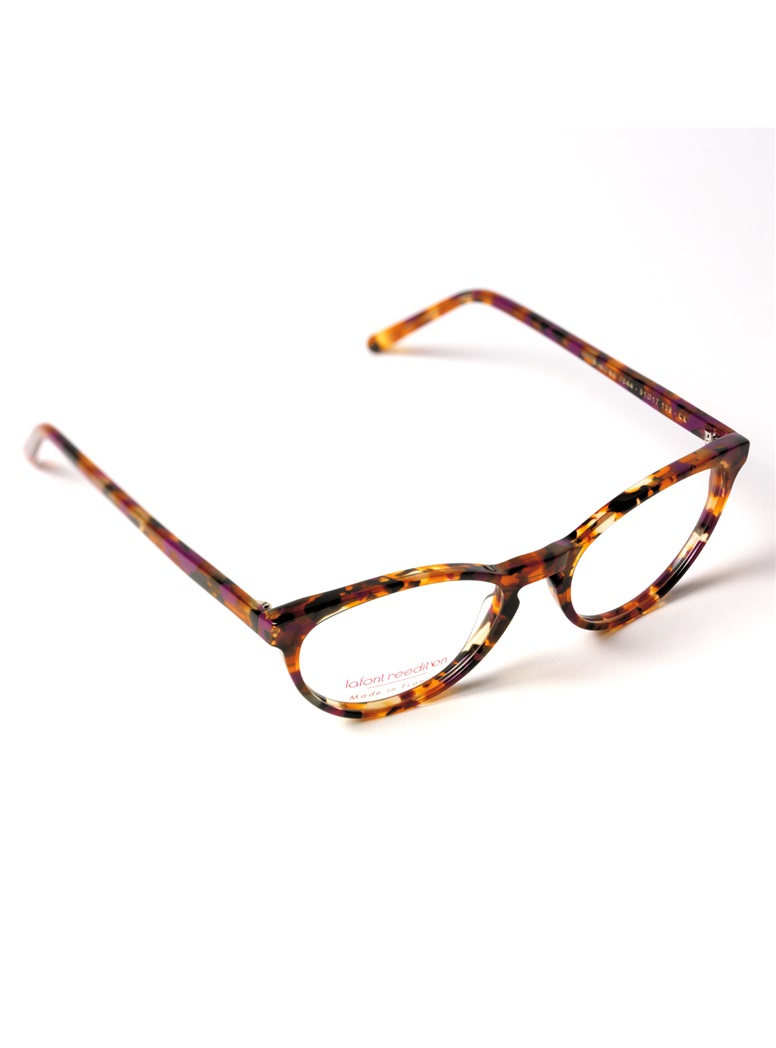 Oval Butterfly Frame in Purple Tortoise