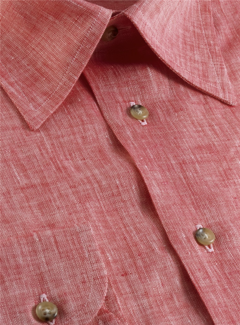 Brick Charleston Linen Shirt