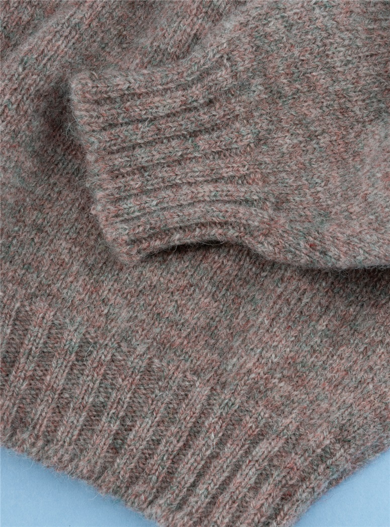 Shetland Crewneck Sweater in Fog