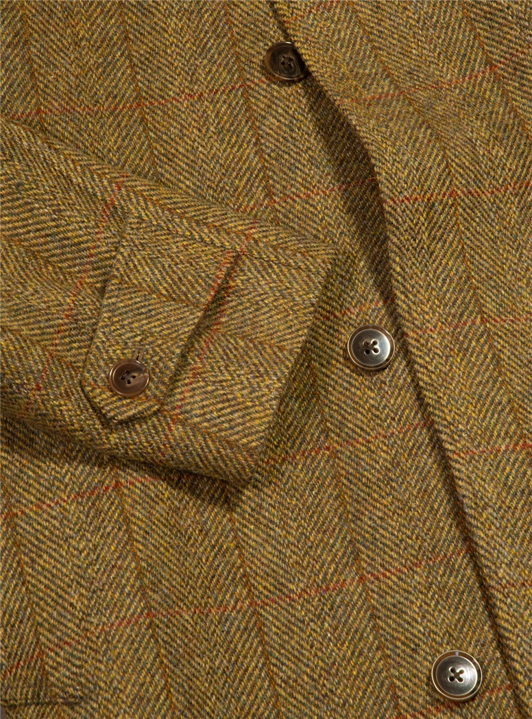 Tweed Herringbone Overcoat