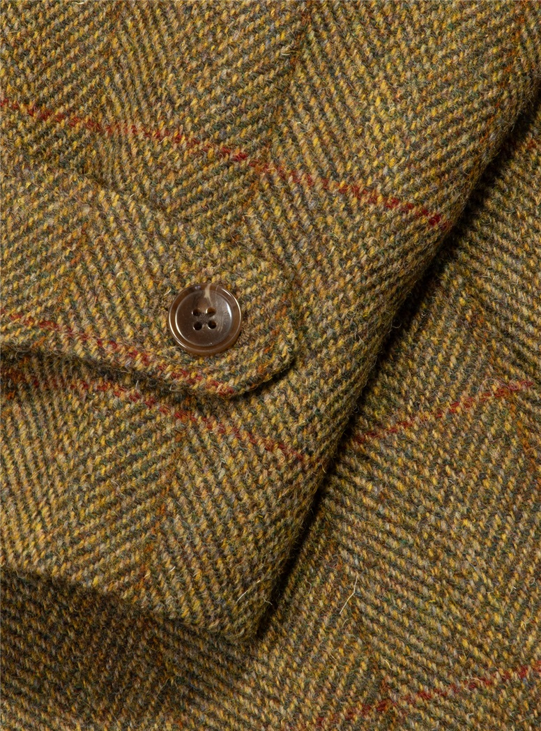 Tweed Herringbone Overcoat