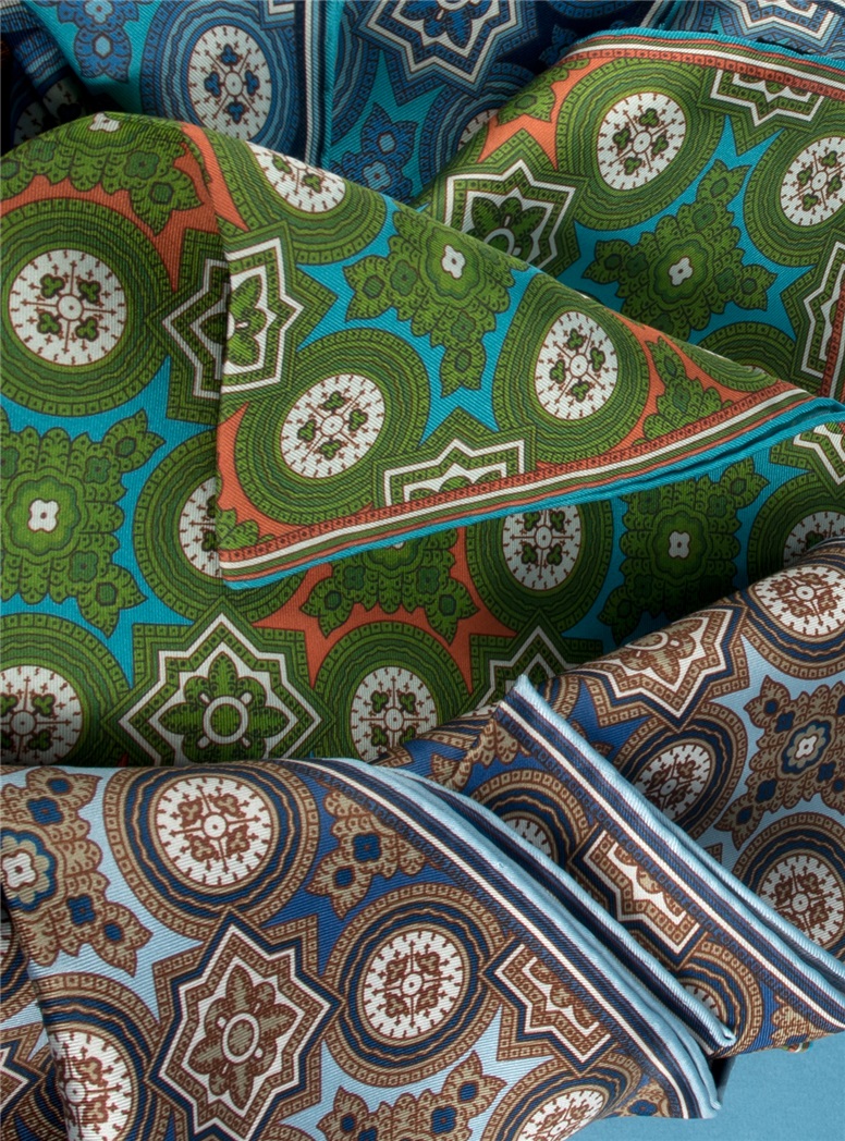 Silk Medallion Pocket Squares