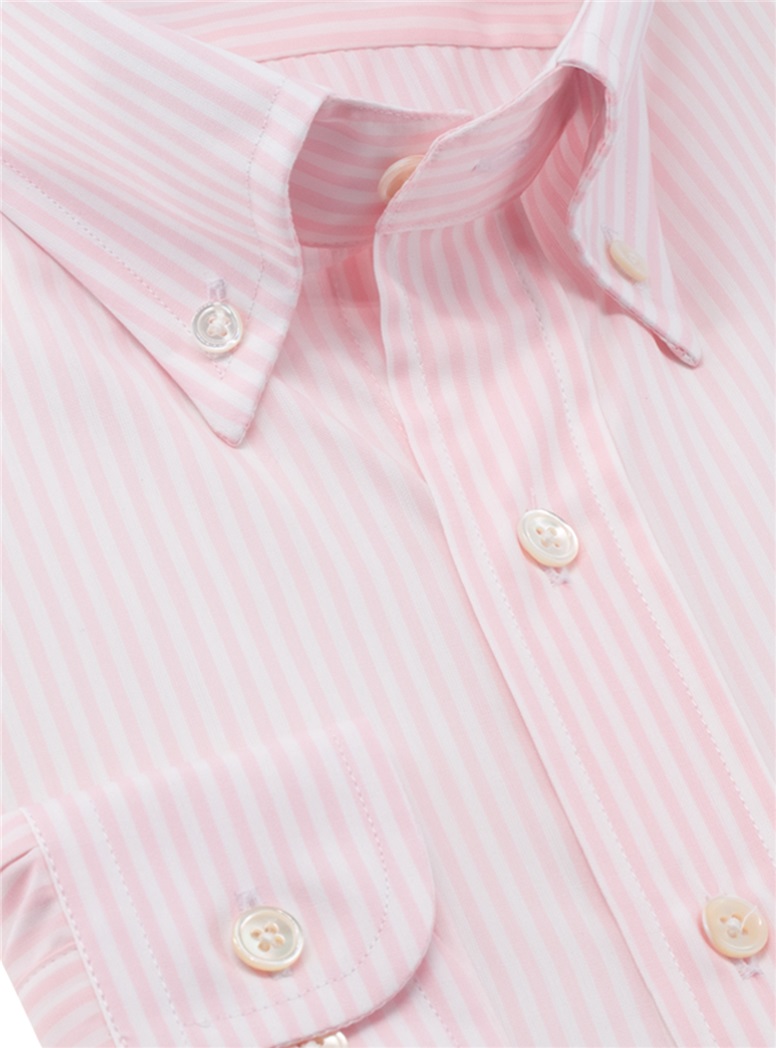 Pink Bengal Stripe Button Down