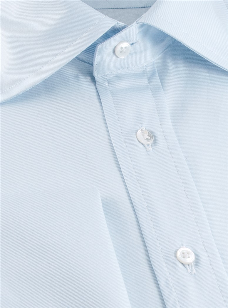 Classic Blue Spread Collar with French Cuffs