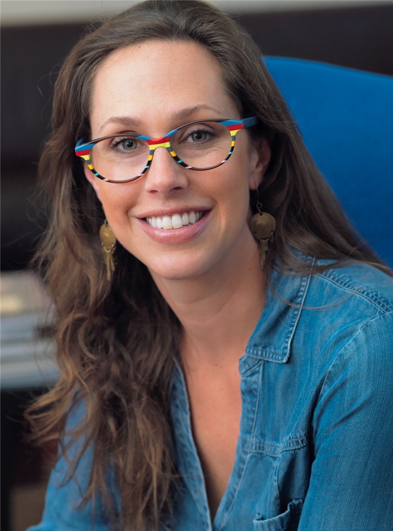 Multi-Colored Handmade Frame in Brown, Blue & Red
