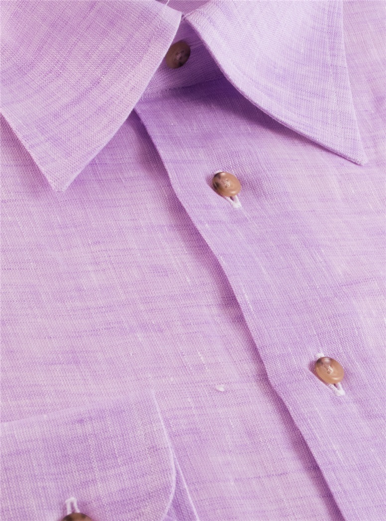 Linen Shirt in Purple