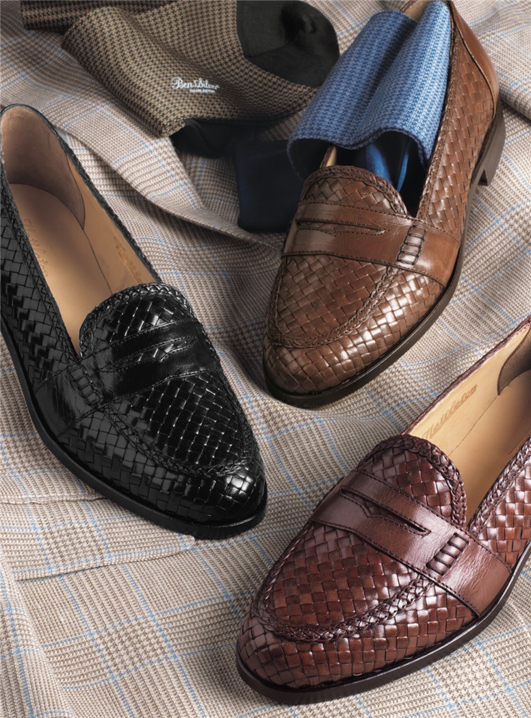 The Woven Loafer in Chestnut