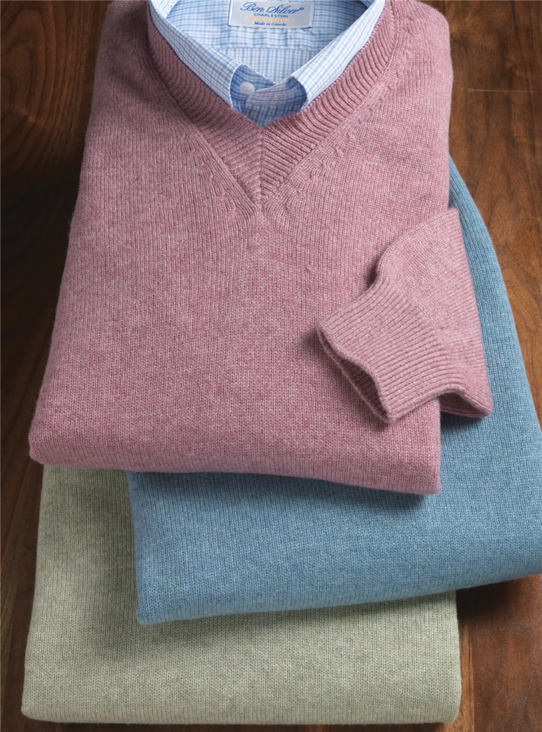 Cashmere V-neck Sweaters