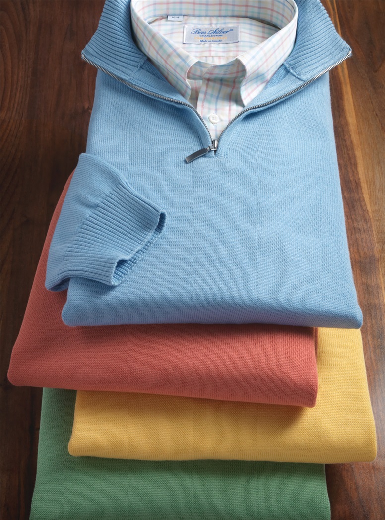 Cotton 1/2 Zip Sweaters