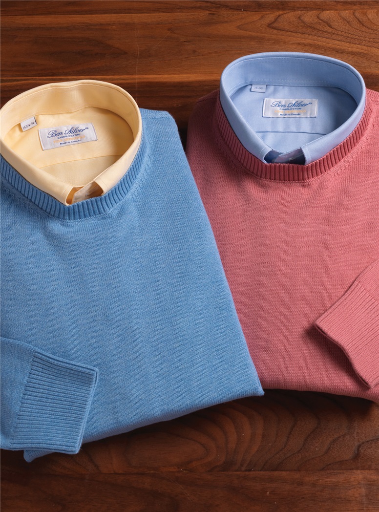 Cotton Crewneck Sweaters